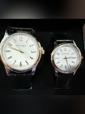 Vintage Ensemble His and Hers Matching Watch Set - New in Box